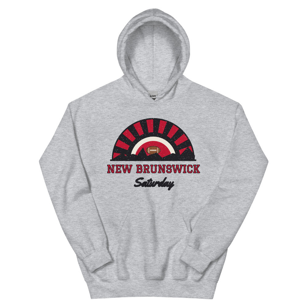 New Brunswick Saturday Hoodie in sport grey, front