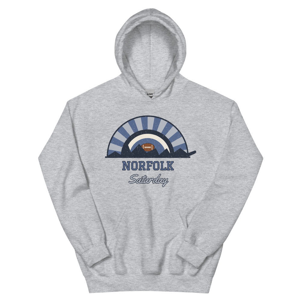Norfolk Saturday Hoodie in sport grey, front