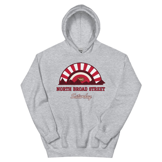 North Broad Street Saturday Hoodie in sport grey, front
