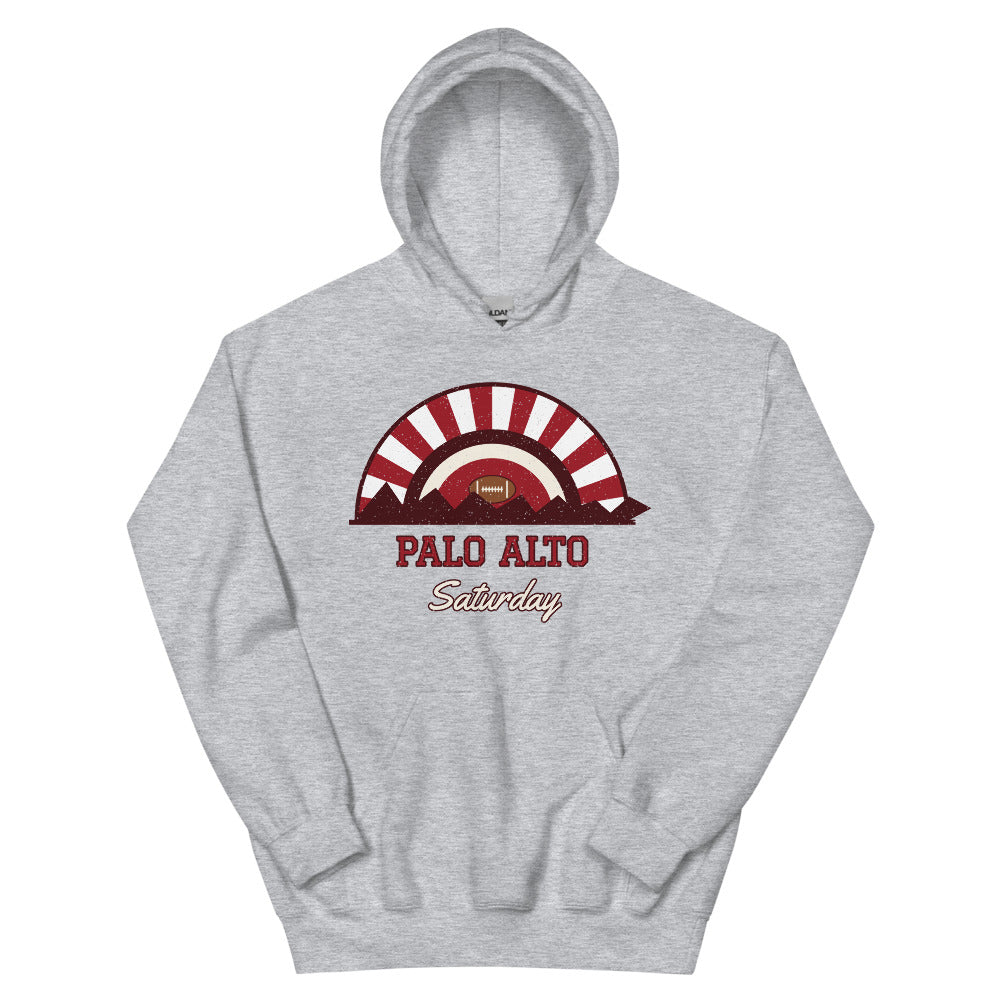 Palo Alto Saturday Hoodie in sport grey, front