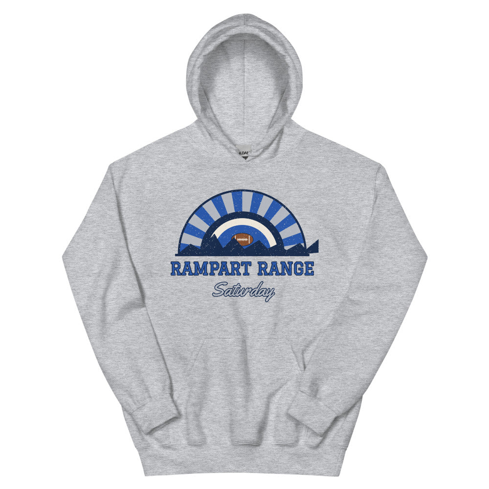 Rampart Range Saturday Hoodie in sport grey, front