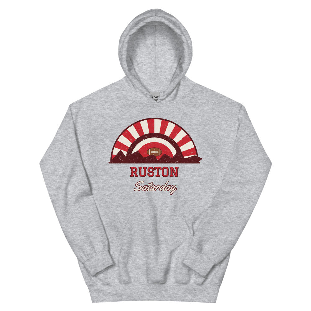 Ruston Saturday Hoodie in sport grey, front