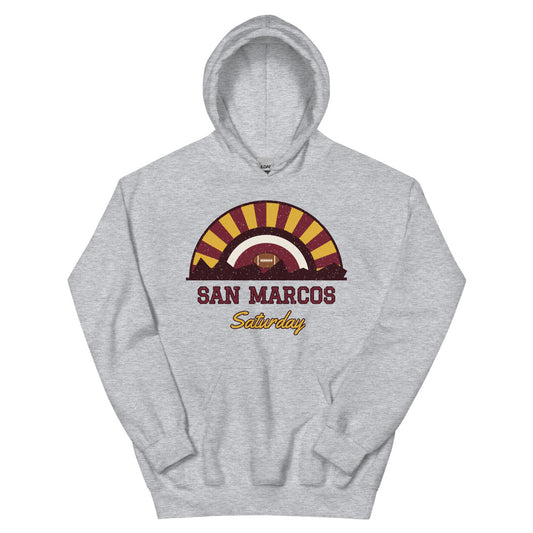 San Marcos Saturday Hoodie in sport grey, front