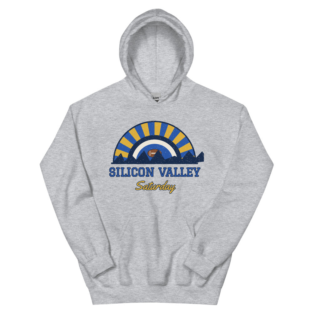 Silicon Valley Saturday Hoodie in sport grey, front