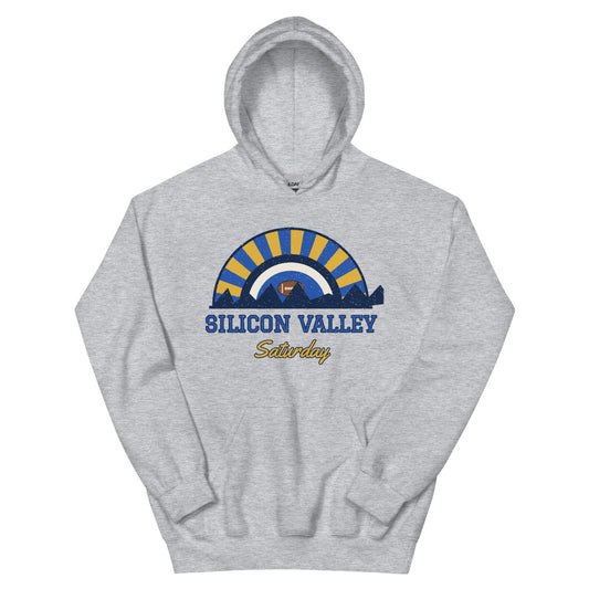 Silicon Valley Saturday Hoodie in sport grey, front