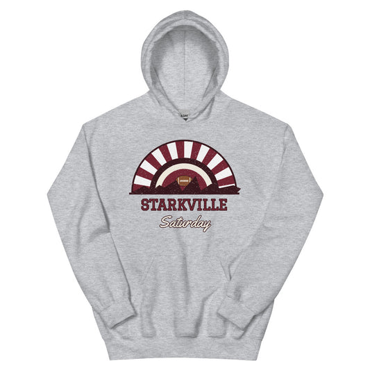 Starkville Saturday Hoodie in sport grey, front