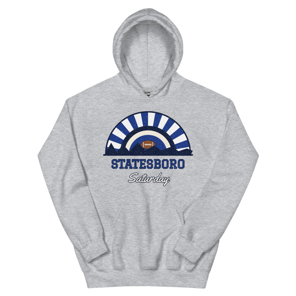 Statesboro Saturday Hoodie in sport grey, front