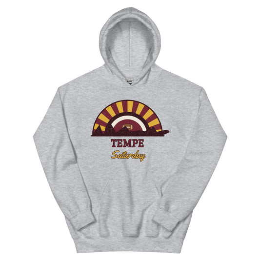 Tempe Saturday Hoodie in sport grey, front