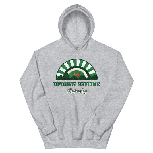 Uptown Skyline Saturday Hoodie in sport grey, front