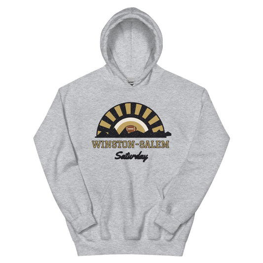 Winston-Salem Saturday Hoodie in sport grey, front