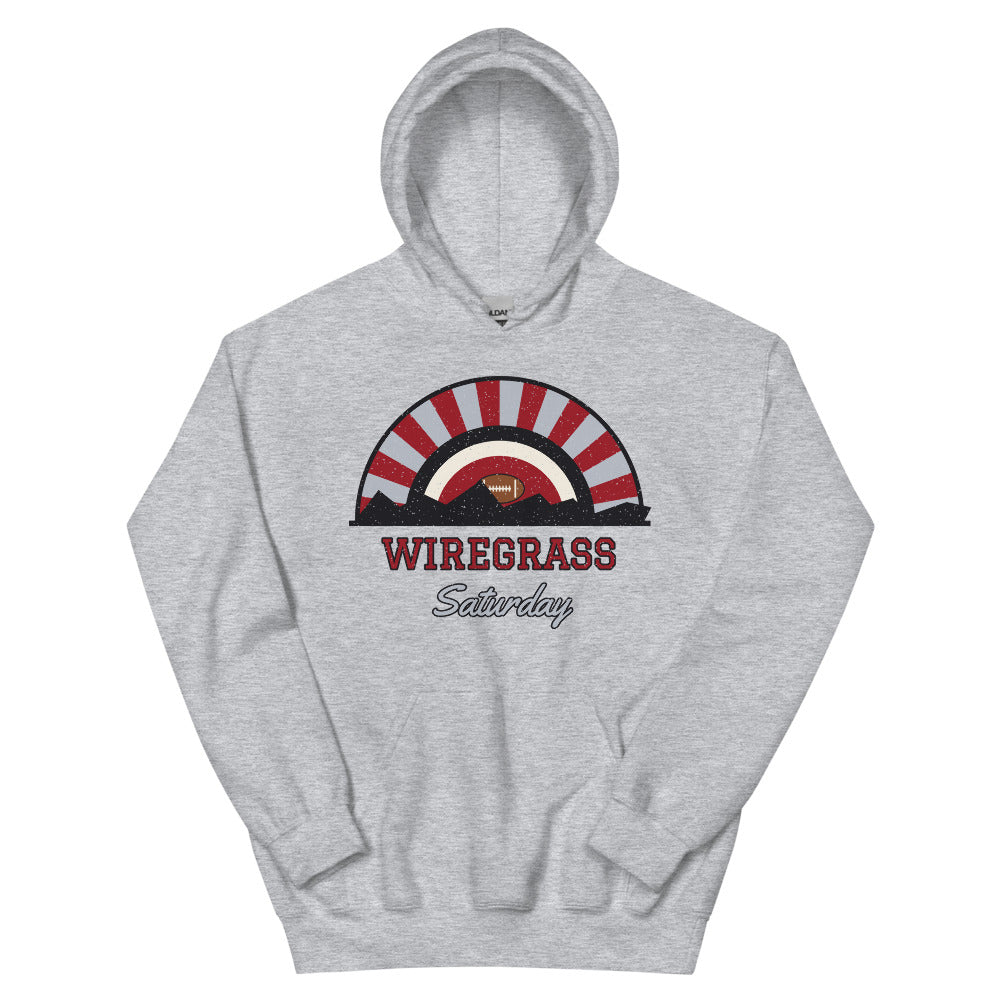 Wiregrass Saturday Hoodie in sport grey, front