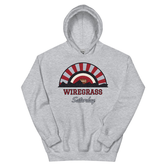 Wiregrass Saturday Hoodie in sport grey, front