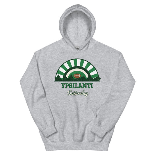 Ypsilanti Saturday Hoodie in sport grey, front