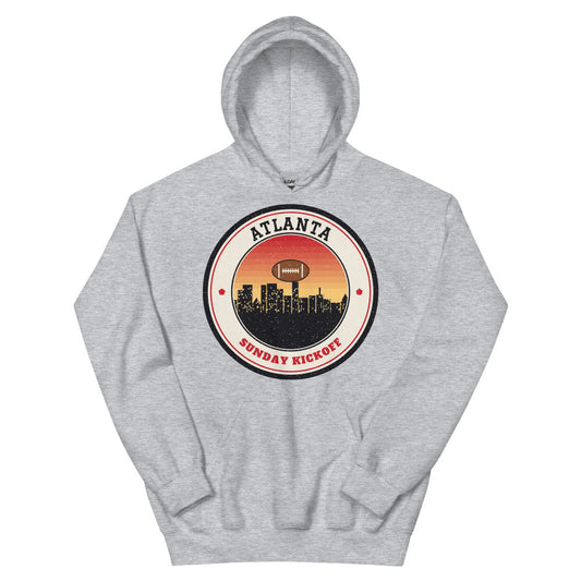 Atlanta Sunday Kickoff Hoodie in sport grey, front