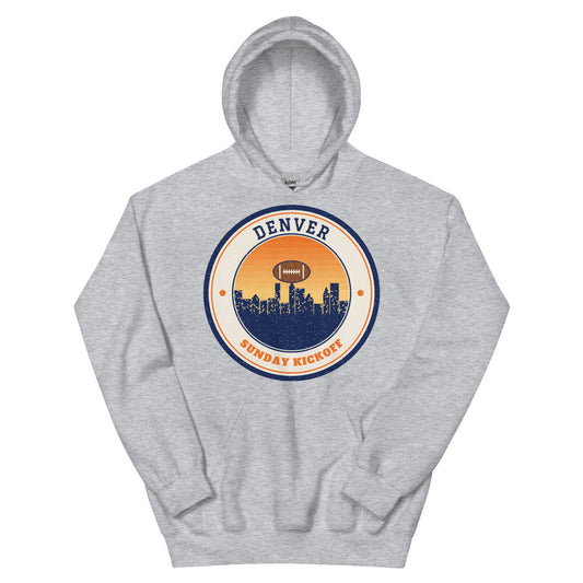 Denver Sunday Kickoff Hoodie in sport grey, front