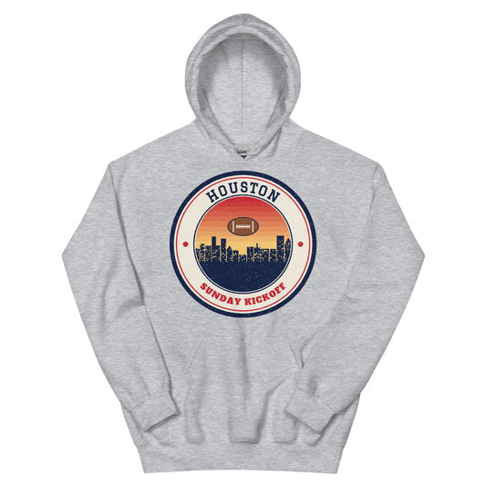 Houston Sunday Kickoff Hoodie in sport grey, front