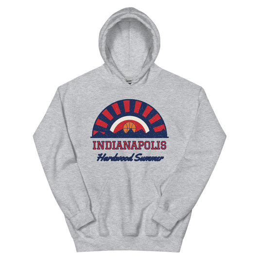 Indianapolis Hardwood Summer Hoodie in sport grey, front