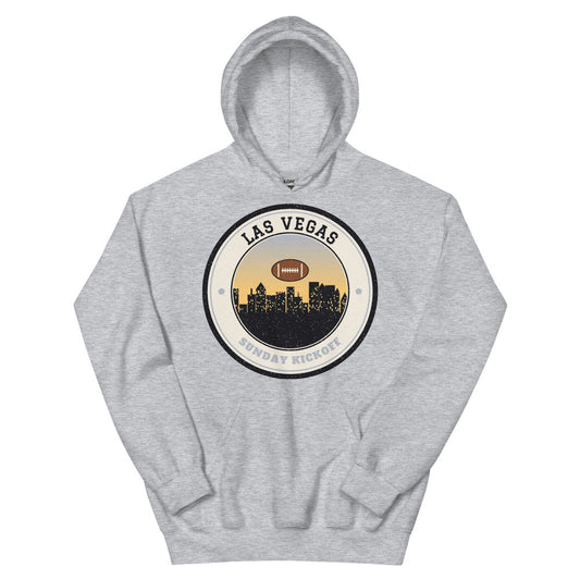 Las Vegas Sunday Kickoff Hoodie in sport grey, front