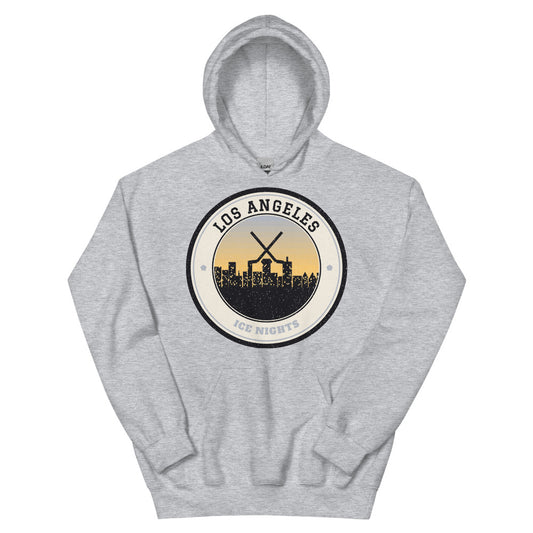 Los Angeles Ice Nights Hoodie in sport grey, front