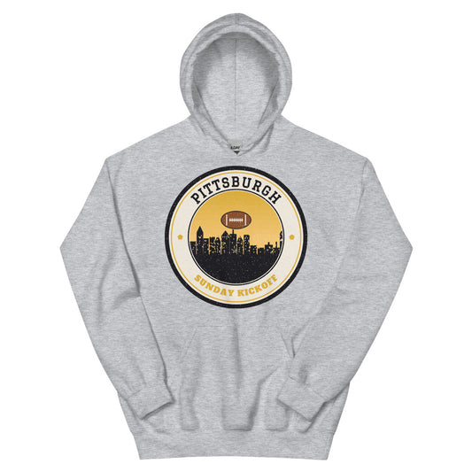 Pittsburgh Sunday Kickoff Hoodie in sport grey, front