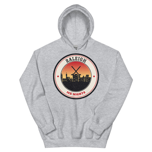Raleigh Ice Nights Hoodie in sport grey, front