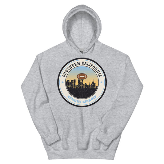 Southern California Sunday Kickoff Hoodie in sport grey, front