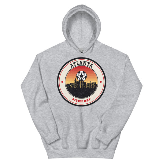 Atlanta Pitch Day Hoodie in sport grey, front