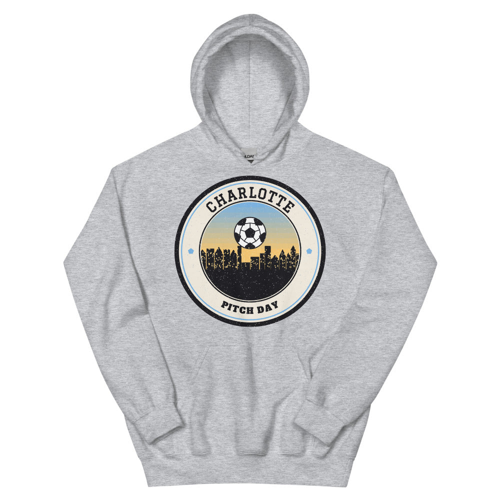 Charlotte Pitch Day Hoodie in sport grey, front