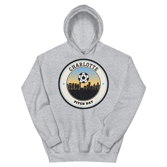 Charlotte Pitch Day Hoodie in sport grey, front