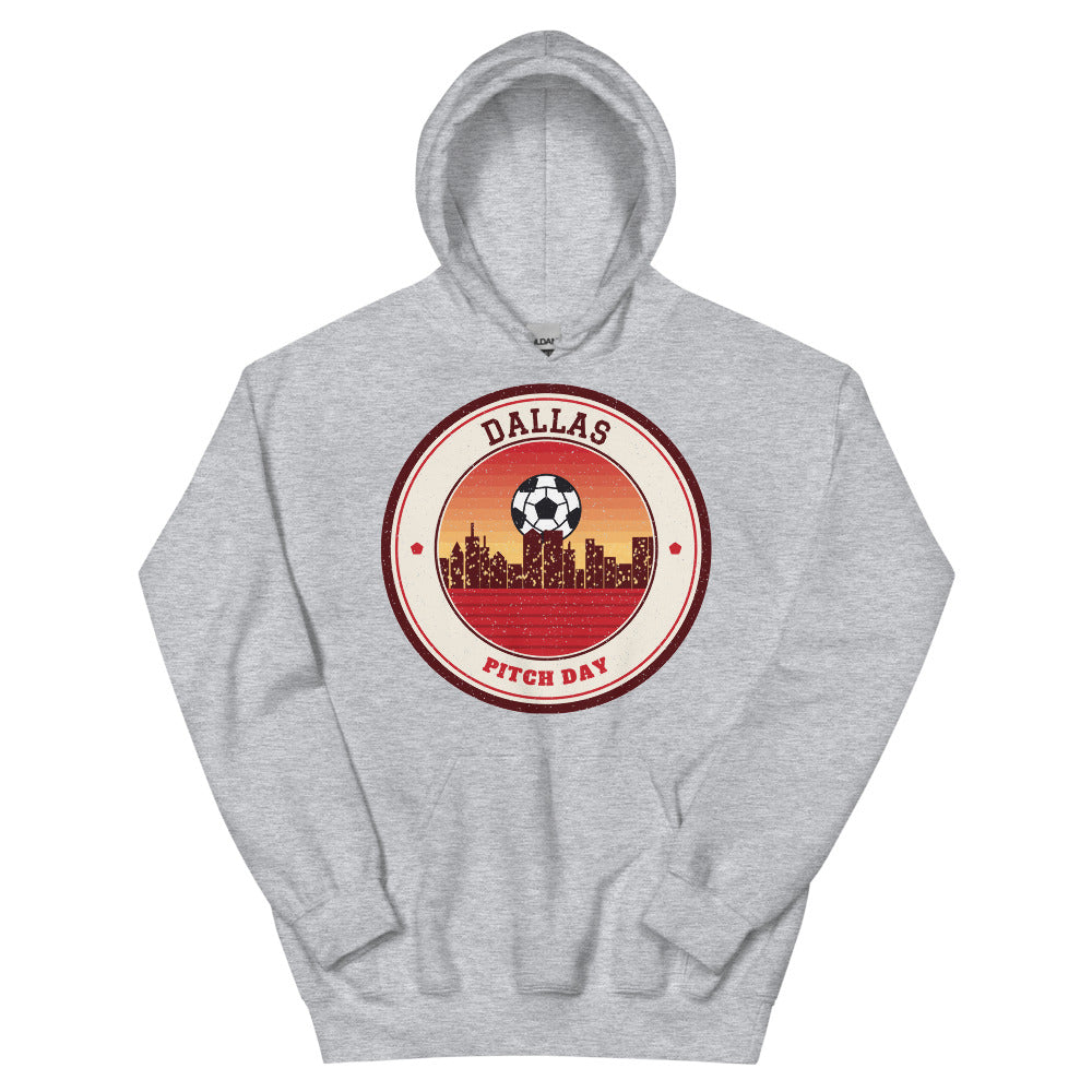 Dallas Pitch Day Hoodie in sport grey, front