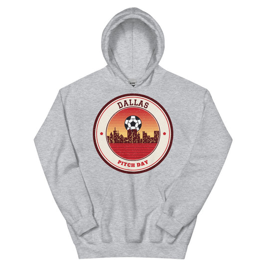 Dallas Pitch Day Hoodie in sport grey, front