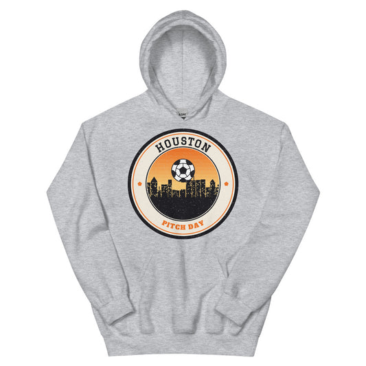 Houston Pitch Day Hoodie in sport grey, front