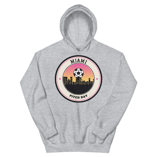 Miami Pitch Day Hoodie in sport grey, front