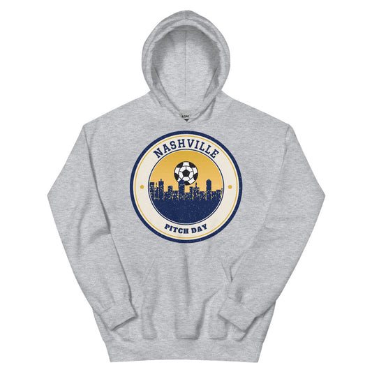 Nashville Pitch Day Hoodie in sport grey, front