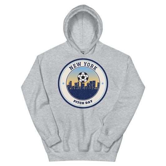 New York Pitch Day Hoodie in sport grey, front