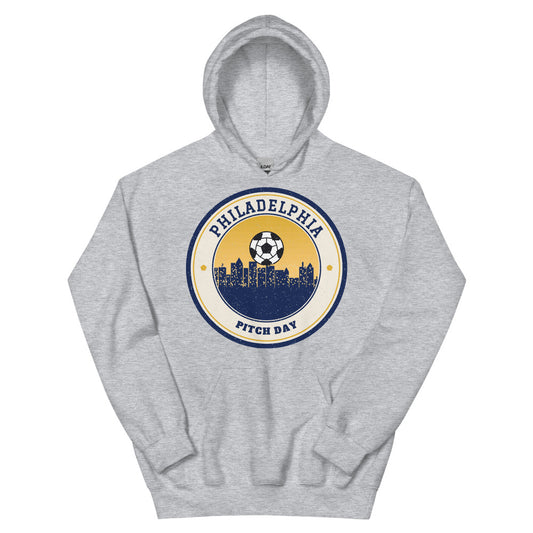 Philadelphia Pitch Day Hoodie in sport grey, front
