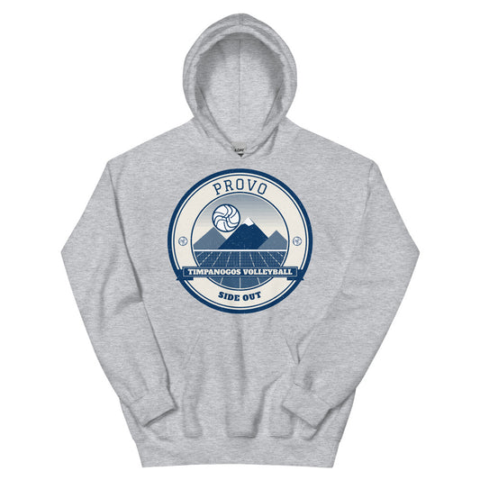 Provo Timpanogos Volleyball Hoodie in sport grey, front