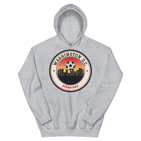 Washington DC Pitch Day Hoodie in sport grey, front