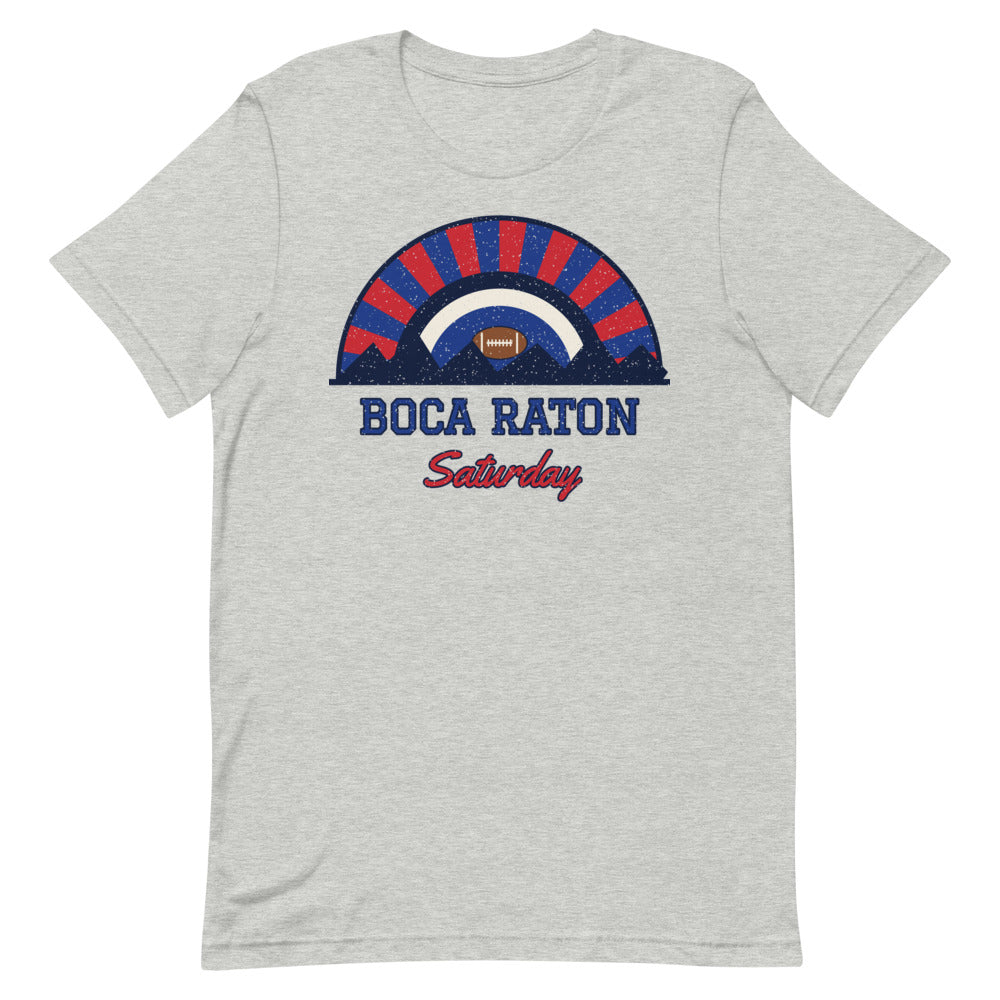 Boca Raton Saturday Tee in athletic heather, front
