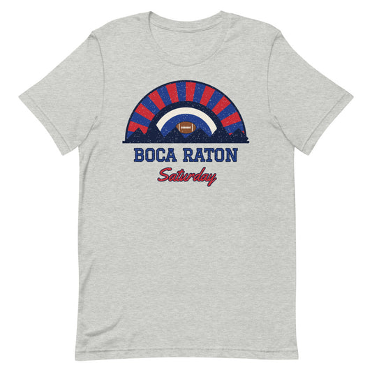 Boca Raton Saturday Tee in athletic heather, front