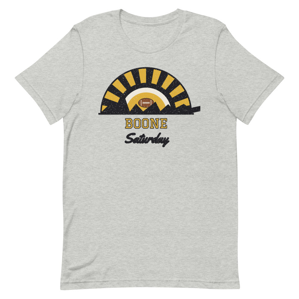 Boone Saturday Tee in athletic heather, front