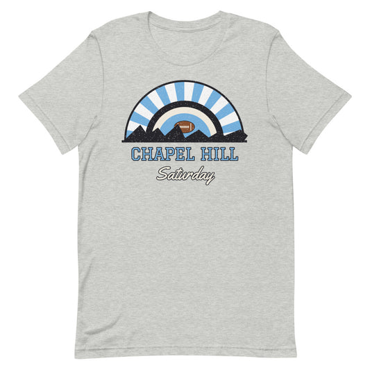 Chapel Hill Saturday Tee in athletic heather, front