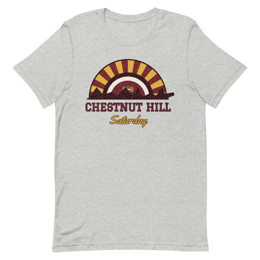 Chestnut Hill Saturday Tee in athletic heather, front