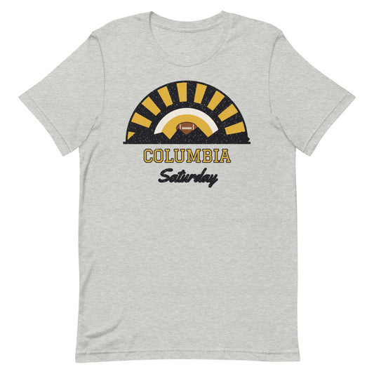 Columbia Saturday Tee in athletic heather, front