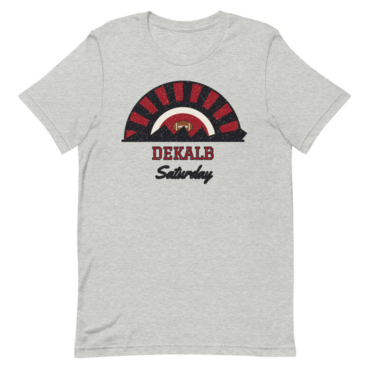 DeKalb Saturday Tee in athletic heather, front