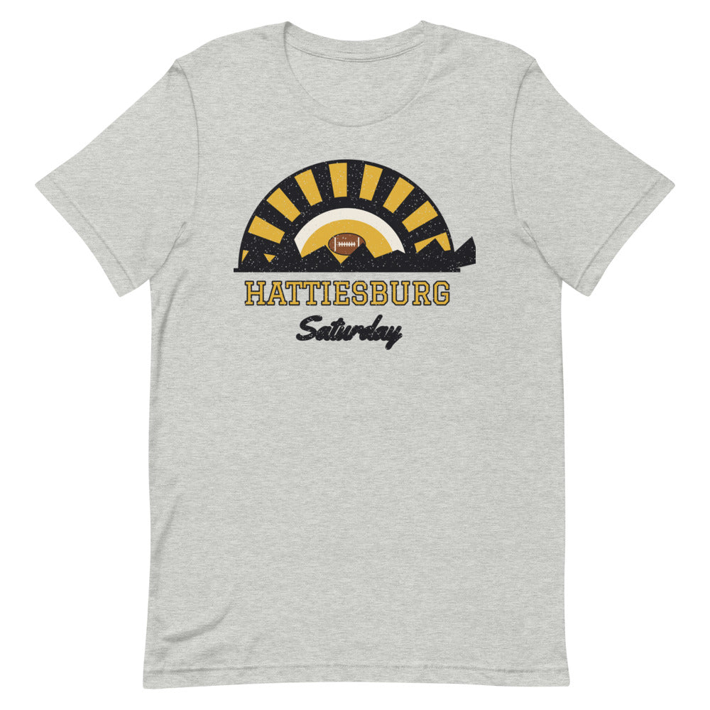 Hattiesburg Saturday Tee in athletic heather, front