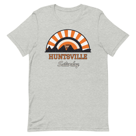 Huntsville Saturday Tee in athletic heather, front