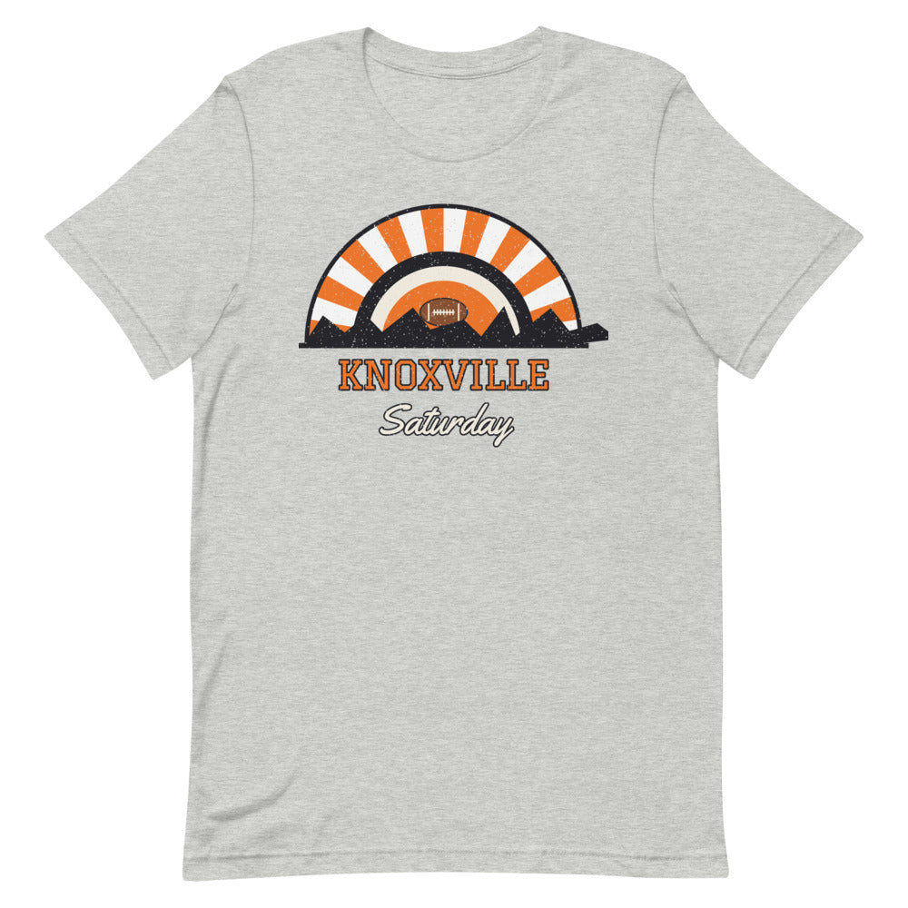 Knoxville Saturday Tee in athletic heather, front