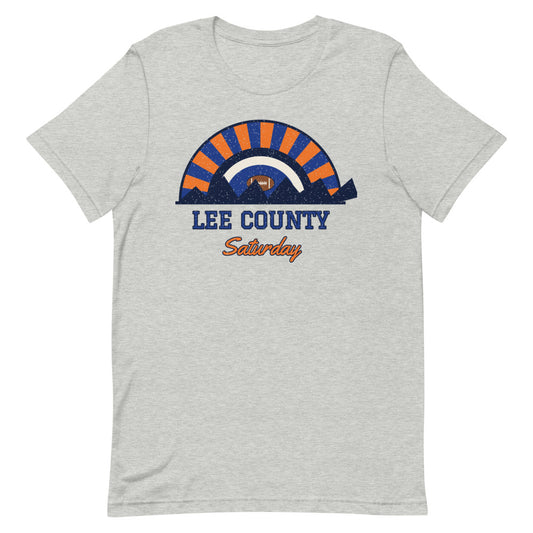 Lee County Saturday Tee in athletic heather, front