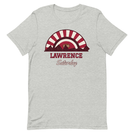 Lawrence Saturday Tee in athletic heather, front